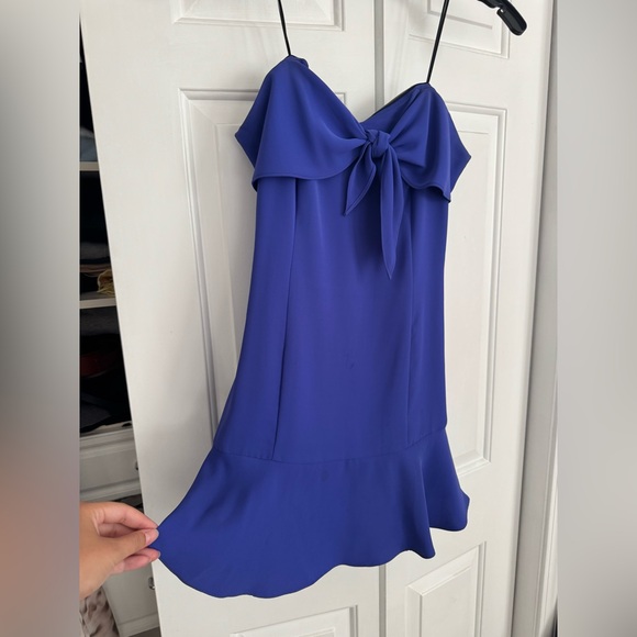 Amanda Uprichard Dresses & Skirts - Amanda Uprichard strapless blue/purple mini dress